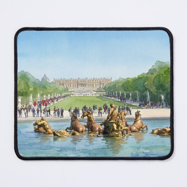 Item preview, Palace of Versailles & Apollo Fountain — Royal Garden Watercolor designed and sold by M.ALK.Watercolor.