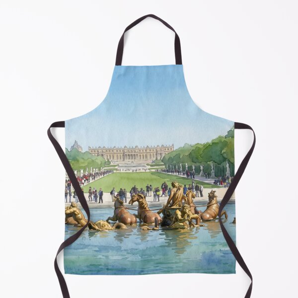 Item preview, Palace of Versailles & Apollo Fountain — Royal Garden Watercolor designed and sold by M.ALK.Watercolor.