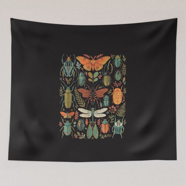 Item preview, Vintage Botanical Insect Pattern Art Nature Bug Lover designed and sold by kiralynstration.