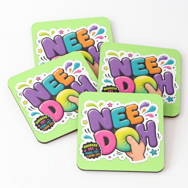 Item preview, Needoh Squishy Stress Toy Sticker | Colorful Squeeze It Feel It Love It Design | Kawaii Sensory Fun designed and sold by Bhaskar Digital Art.