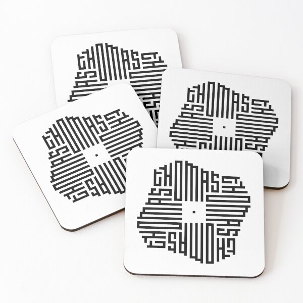 Item preview, THOMAS | Black  | Modern Geometric Kufi Calligraphy | From Name to Art   designed and sold by FOR YOUR NAME.