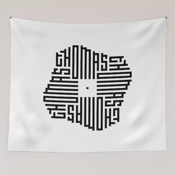 Item preview, THOMAS | Black  | Modern Geometric Kufi Calligraphy | From Name to Art   designed and sold by FOR YOUR NAME.