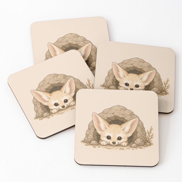Item preview, Peekaboo Fennec Fox designed and sold by MellowMunchkins.