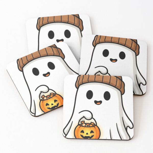Item preview, Cute Halloween Ghost - Cozy Pumpkin Design designed and sold by ShirtsUp-Lane.