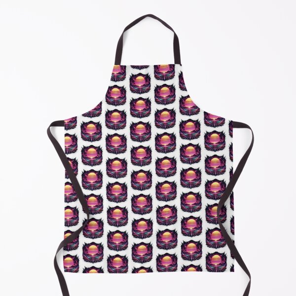 Item preview, Vintage Vaporwave Sunset Grid with Abstract Vector Wave Lines designed and sold by RiteshCenter .