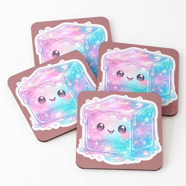 Item preview, Needoh Cute Kawaii Jelly Cube Sticker | Pastel Galaxy Needoh Squishy Aesthetic | Glossy Slime Cube Art designed and sold by Bhaskar Digital Art.