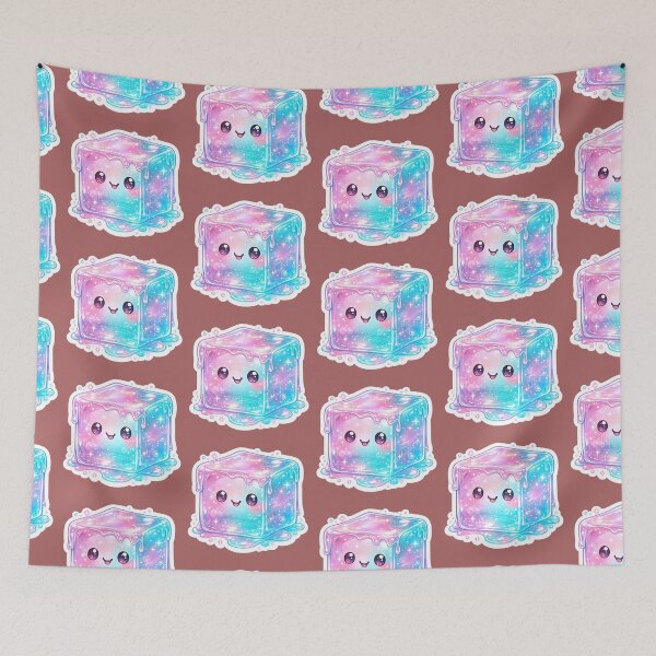 Item preview, Needoh Cute Kawaii Jelly Cube Sticker | Pastel Galaxy Needoh Squishy Aesthetic | Glossy Slime Cube Art designed and sold by Bhaskar Digital Art.