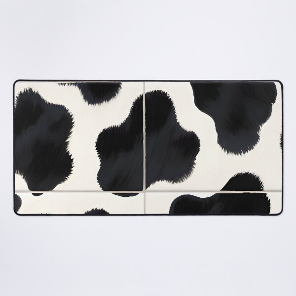 Item preview, Black and White Cow Pattern Modern Decor Print designed and sold by Pixuprint.