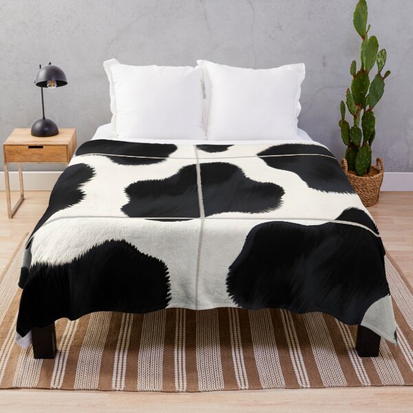 Item preview, Black and White Cow Pattern Modern Decor Print designed and sold by Pixuprint.