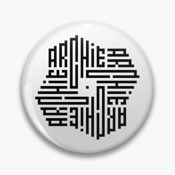 Item preview, ARCHIE | Black  | Modern Geometric Kufi Calligraphy | From Name to Art   designed and sold by FOR YOUR NAME.