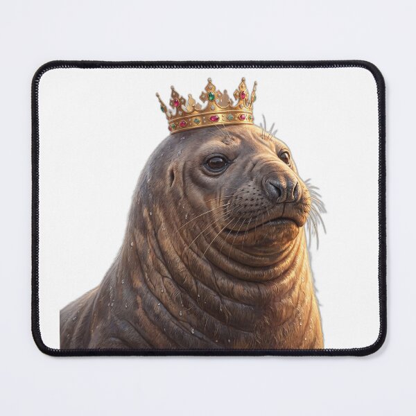 Item preview, King Neil the Seal Royal Crown Fantasy Art designed and sold by ryanguas.