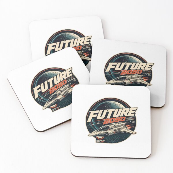 Item preview, Future 2050 Spaceship T-Shirt | Retro Sci-Fi Space Explorer Graphic | Futuristic Vintage Design designed and sold by LarkLeaf.