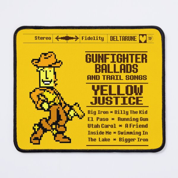 Item preview, Yellow's Gunfighter Ballads (Deltarune Chapter 5) designed and sold by Fred Dead Redemption.