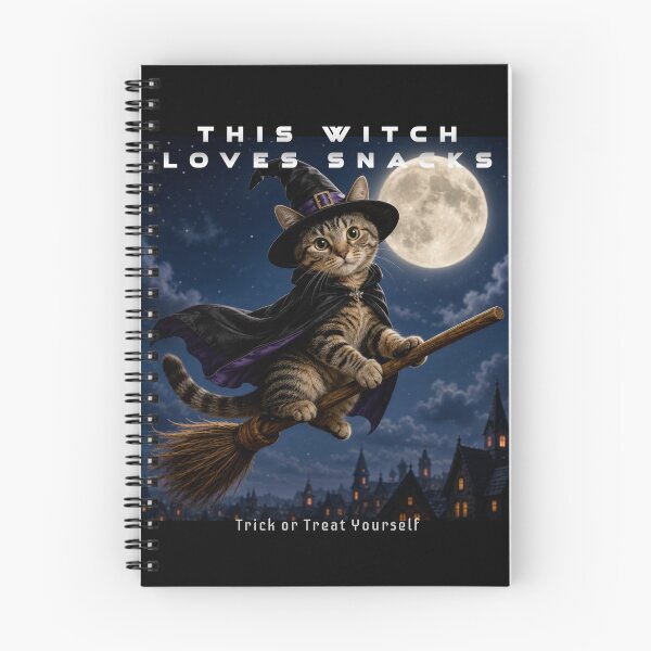 Item preview, Halloween Witch Cat for Snack Lovers designed and sold by Giddy Bear Gifts.