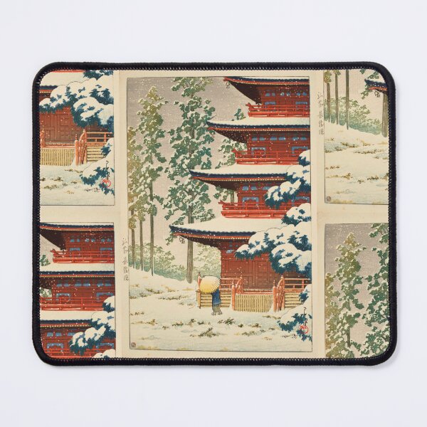 Item preview, Saisho-in Temple, Hirosaki by Hasui Kawase | Japanese Temple Poster | Japandi Spiritual Wall Art designed and sold by artofuniverse.