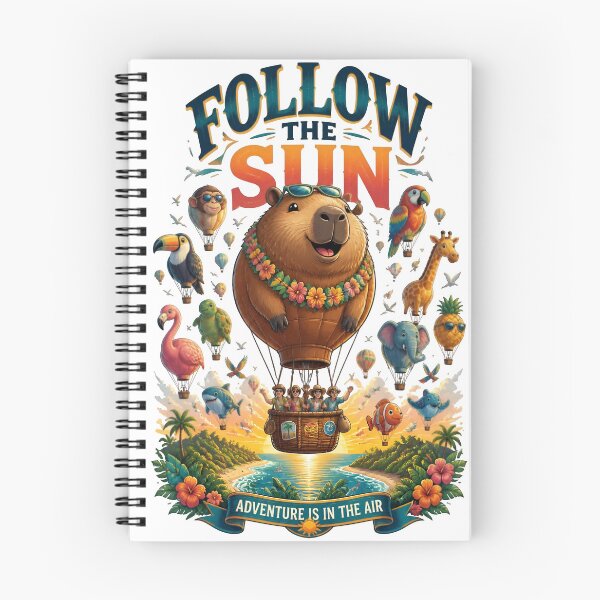 Item preview, Follow The Sun Capybara Balloon designed and sold by Sovereign Supply Co..
