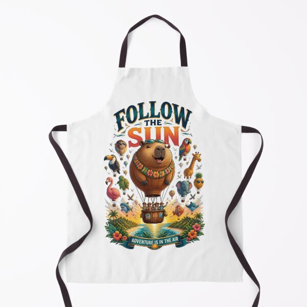 Item preview, Follow The Sun Capybara Balloon designed and sold by Sovereign Supply Co..