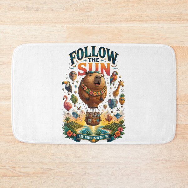 Item preview, Follow The Sun Capybara Balloon designed and sold by Sovereign Supply Co..