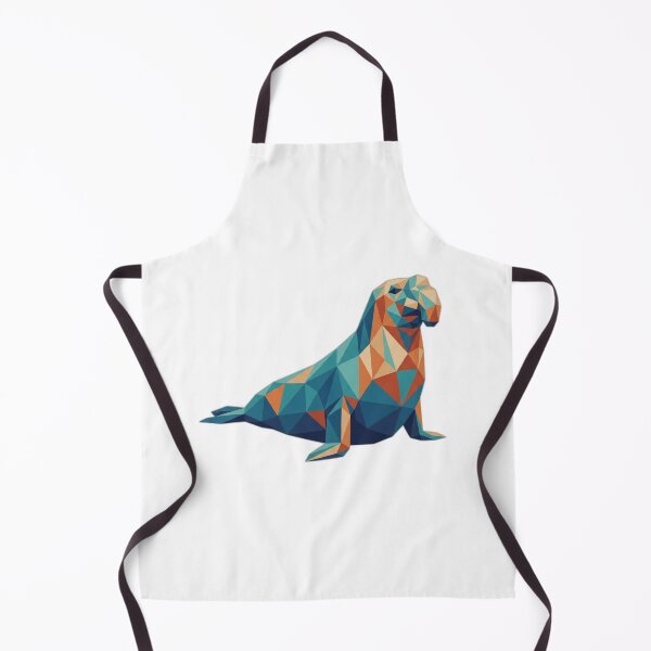 Item preview, Geometric Low Poly Neil the Seal Modern Art designed and sold by ryanguas.