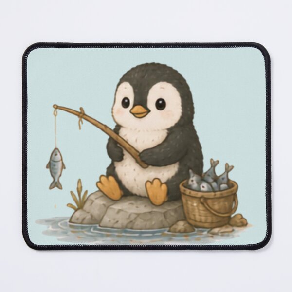 Item preview, Fishing Buddie Penguin designed and sold by MellowMunchkins.