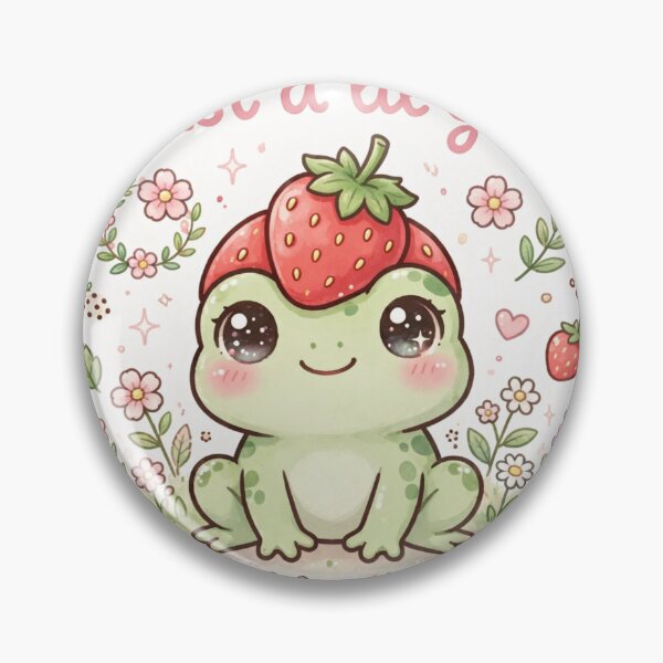 Item preview, Strawberry Frog - Just a lil guy designed and sold by HAYA6395.