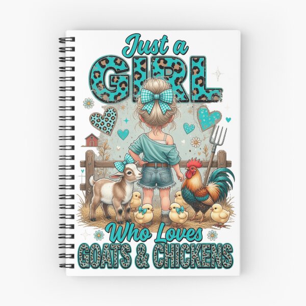 Item preview, Just a Girl who Loves Goats and Chickens Farm Girl designed and sold by CF_VintageDesign.