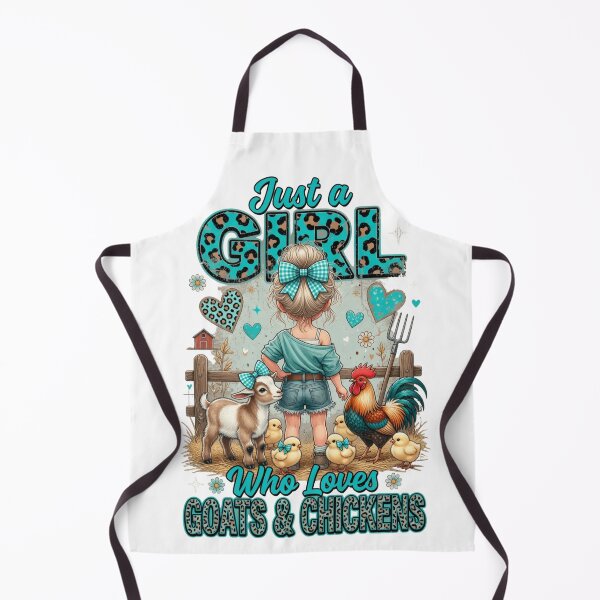 Item preview, Just a Girl who Loves Goats and Chickens Farm Girl designed and sold by CF_VintageDesign.