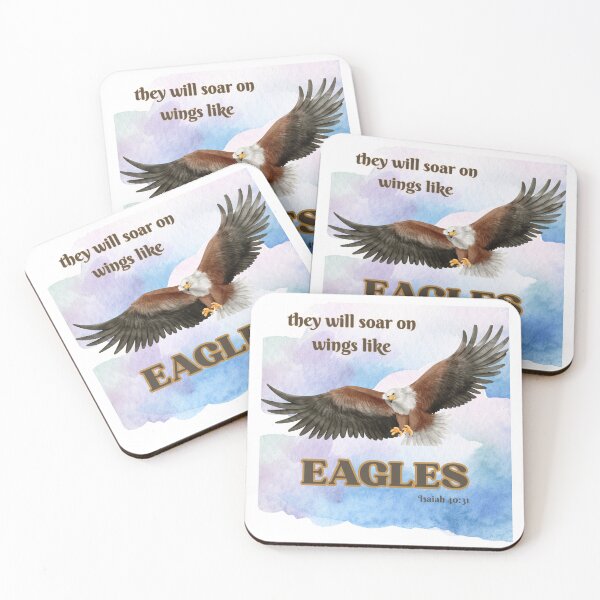 Item preview, Isaiah 40:31 Eagle Christian Design | They Will Soar on Wings Like Eagles | Inspirational Bible Verses | Faith-Based Christian Gift designed and sold by PureHopeStudio.