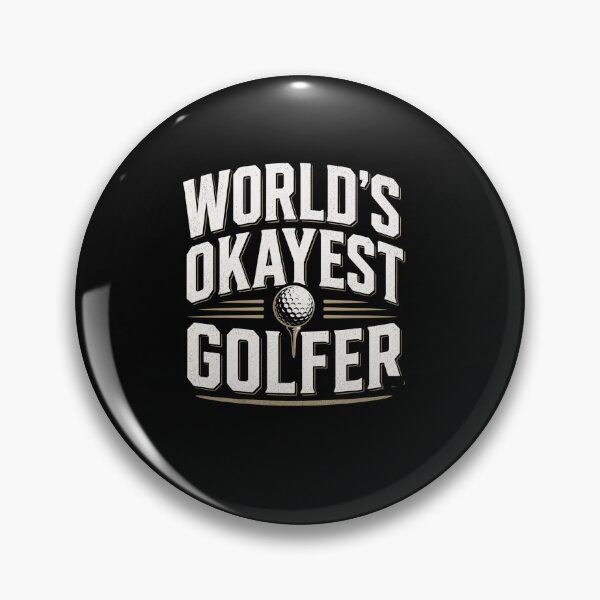 Item preview, World's Okayest Golfer Funny Golf Player Humor Gift Design designed and sold by msaloyach.