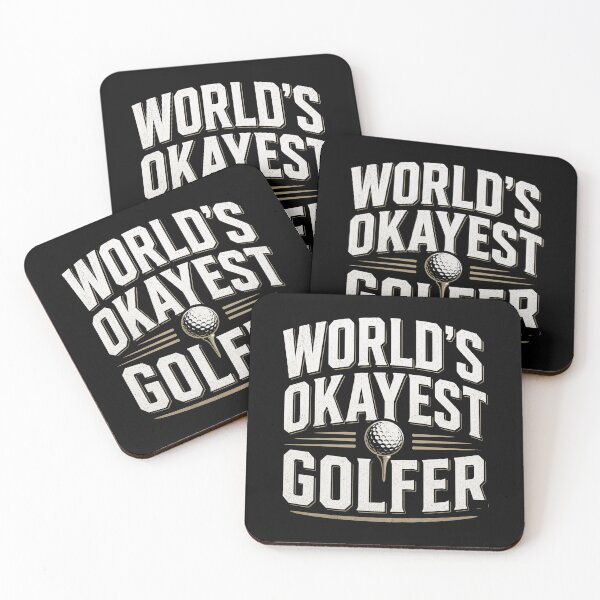 Item preview, World's Okayest Golfer Funny Golf Player Humor Gift Design designed and sold by msaloyach.