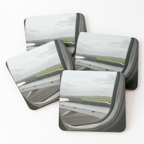 Item preview, Airplane wings during takeoff designed and sold by Scoop01.