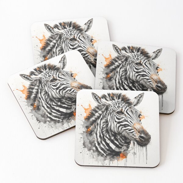 Item preview, Majestic Zebra Watercolor Painting designed and sold by RawNaturePrints.