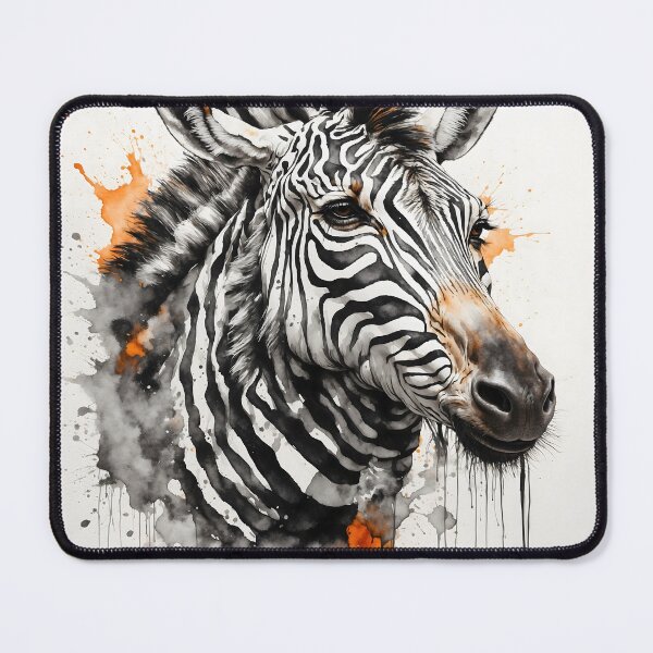 Item preview, Majestic Zebra Watercolor Painting designed and sold by RawNaturePrints.