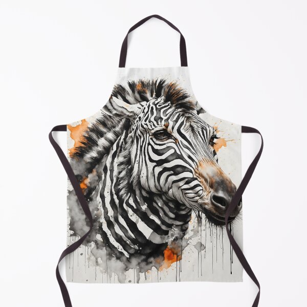 Artikelvorschau, Majestätisches Zebra-Aquarellgemälde entworfen und verkauft von RawNaturePrints.