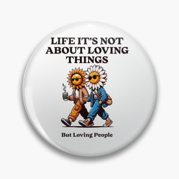 Item preview, Life Is About Loving People Not Things | Sunflower Daisy Friendship Art designed and sold by Jen.Lou.