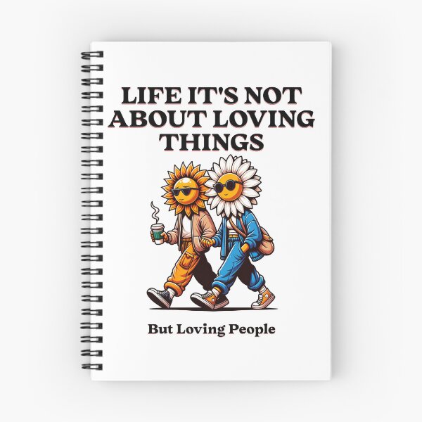 Item preview, Life Is About Loving People Not Things | Sunflower Daisy Friendship Art designed and sold by Jen.Lou.