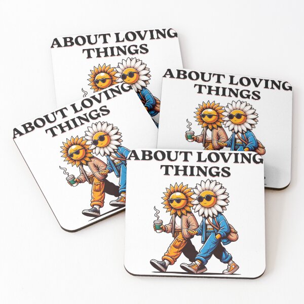 Item preview, Life Is About Loving People Not Things | Sunflower Daisy Friendship Art designed and sold by Jen.Lou.