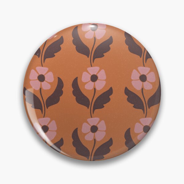 Item preview, Large Retro Floral Cottagecore Folk Art Botanical Seamless Pattern designed and sold by DColourMuse.
