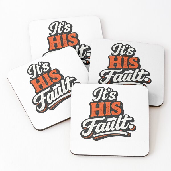 Item preview, Funny Husband Wife Couple It's His Fault designed and sold by ttuniques.