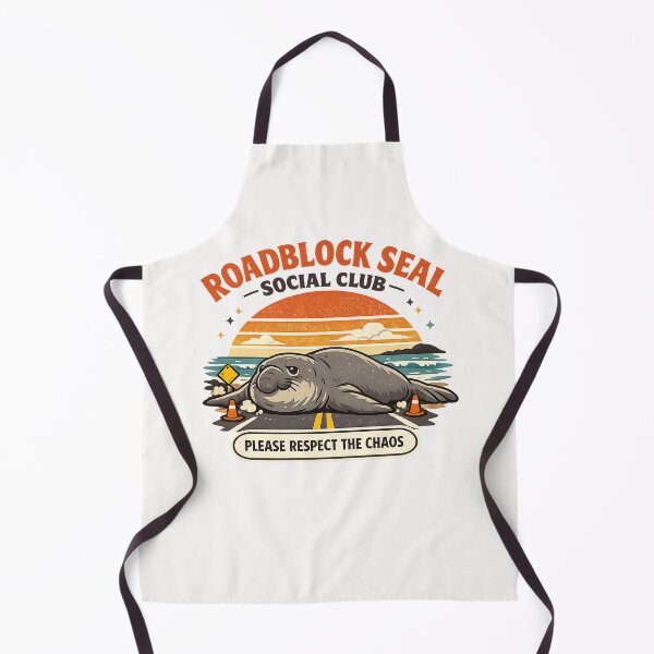 Item preview, Roadblock Seal Social Club Funny Coastal Animal designed and sold by Concrete Coffee Studio.