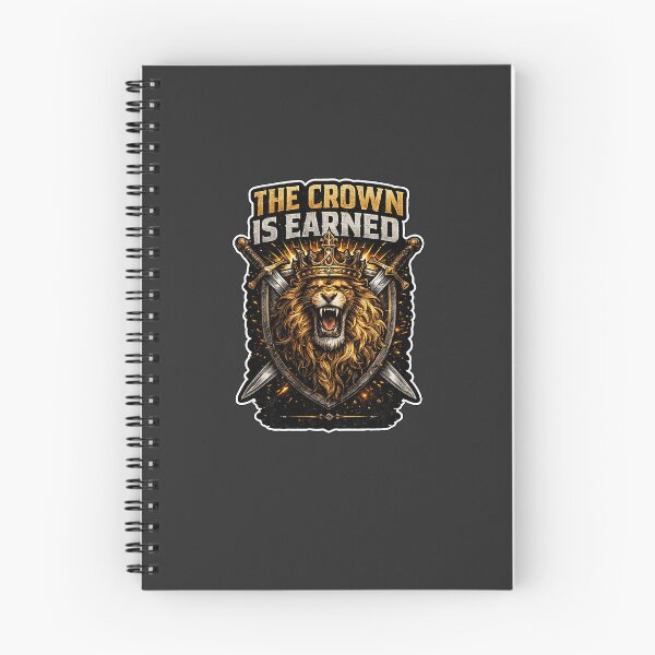 Item preview, The Crown Is Earned Lion King Motivational T-Shirt designed and sold by Kinjaljoshi9999.