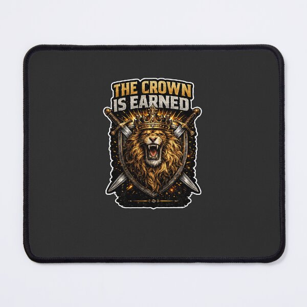 Item preview, The Crown Is Earned Lion King Motivational T-Shirt designed and sold by Kinjaljoshi9999.