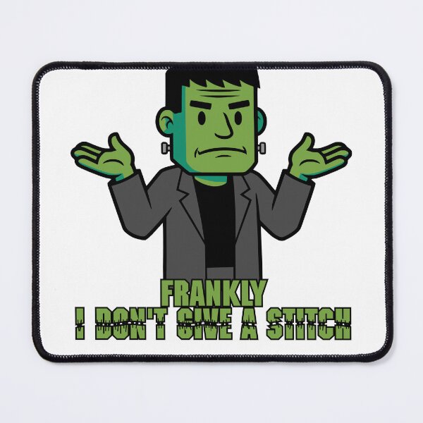 Item preview, Frankly I Don't Give A Stitch Funny Frankenstein Halloween Shrug designed and sold by Chrono Design Workx.
