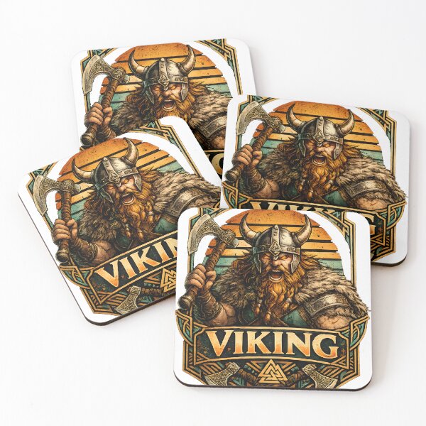Item preview, Retro Viking Warrior Norse Mythology Vintage Scandinavian Viking Design designed and sold by suthee navakul.
