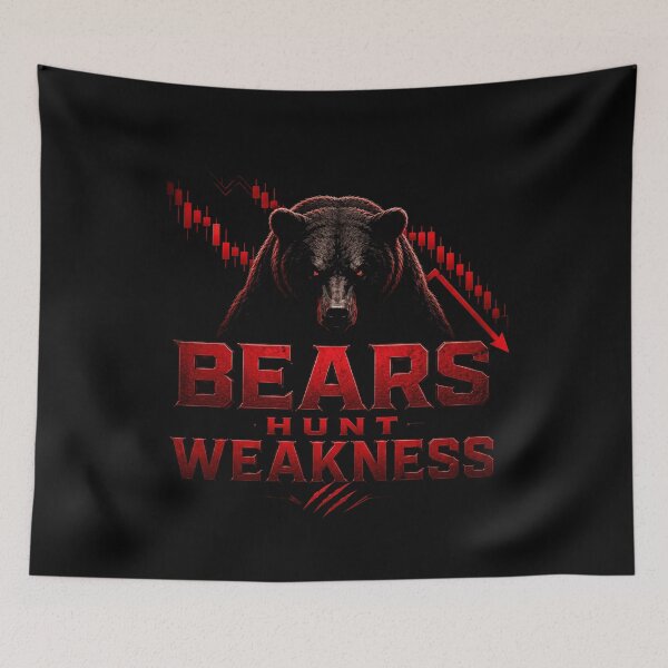 Item preview, Bears Hunt Weakness Bear Market Trading Gift designed and sold by PipForgeStudio .