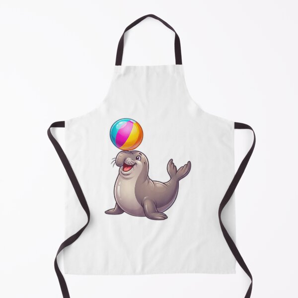 Item preview, Neil the Seal Playing with Beach Ball Summer designed and sold by ryanguas.