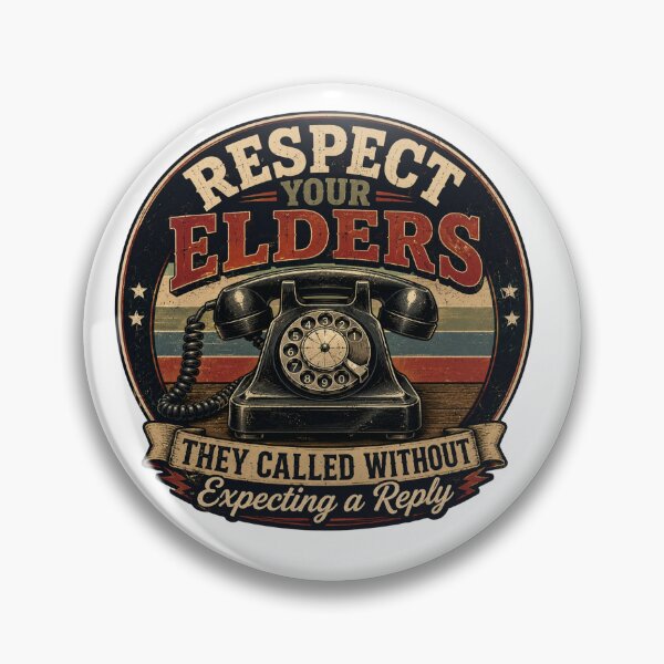 Item preview, Respect Your Elders Vintage Rotary Phone Retro Humor Shirt designed and sold by Masloshop.