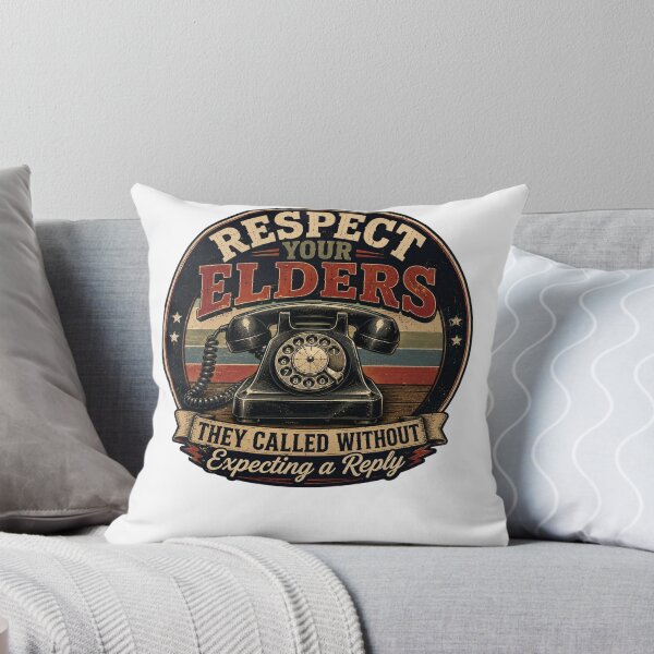 Item preview, Respect Your Elders Vintage Rotary Phone Retro Humor Shirt designed and sold by Masloshop.