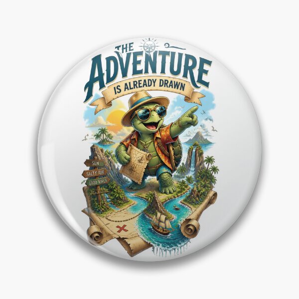 Item preview, The Adventure Is Already Drawn Turtle designed and sold by Sovereign Supply Co..