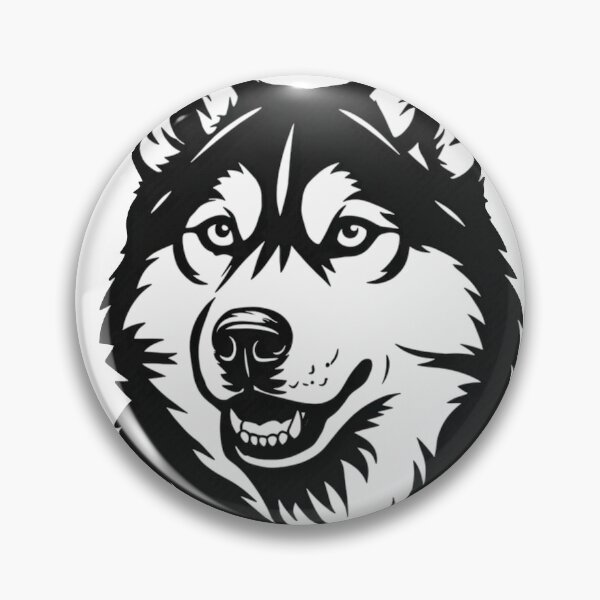 Item preview, Minimalist Husky Vector Portrait - Black and White Dog Art designed and sold by Antony004.